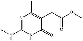 Methyl 2-[4-methyl-2-(methylamino)-6-oxo-1H-pyrimidin-5-yl]acetate 구조식 이미지