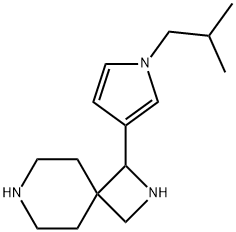 3-[1-(2-Methylpropyl)pyrrol-3-yl]-2,7-diazaspiro[3.5]nonane 구조식 이미지