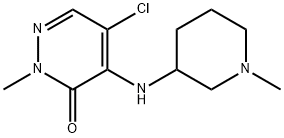 5-chloro-2-methyl-4-[(1-methylpiperidin-3-yl)amino]-2,3-dihydropyridazin-3-one Structure