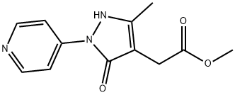 Methyl 2,5-dihydro-3-methyl-5-oxo-1-(4-pyridinyl)-1H-pyrazole-4-acetate Structure