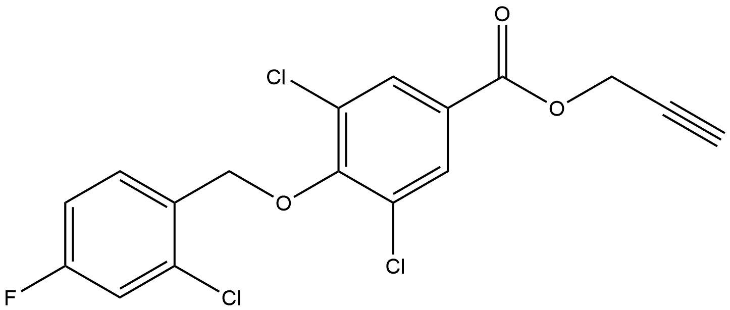 2-Propyn-1-yl 3,5-dichloro-4-[(2-chloro-4-fluorophenyl)methoxy]benzoate Structure