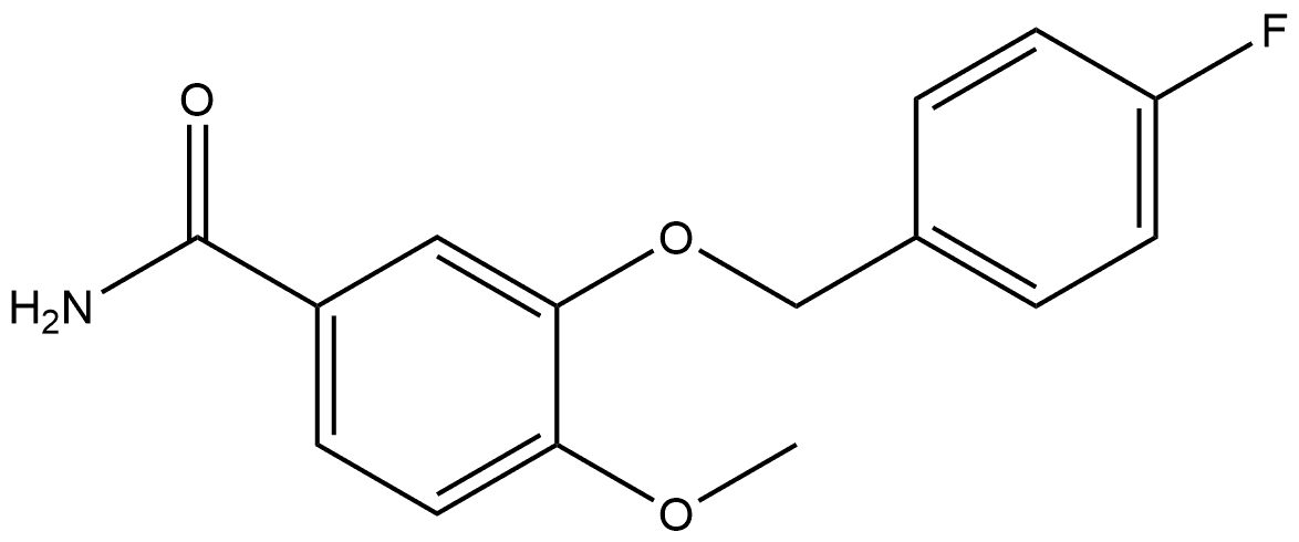 3-[(4-Fluorophenyl)methoxy]-4-methoxybenzamide Structure