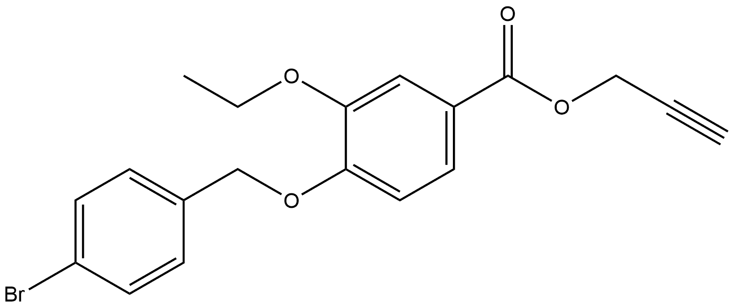 2-Propyn-1-yl 4-[(4-bromophenyl)methoxy]-3-ethoxybenzoate Structure