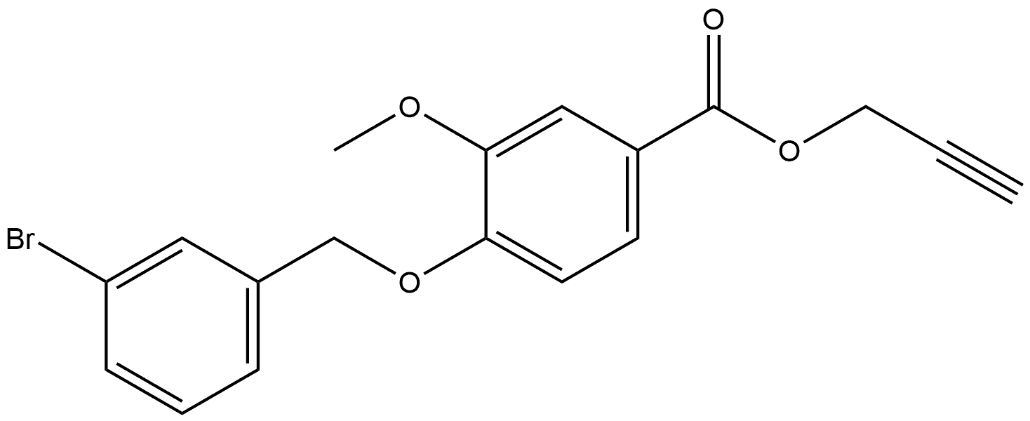 2-Propyn-1-yl 4-[(3-bromophenyl)methoxy]-3-methoxybenzoate Structure