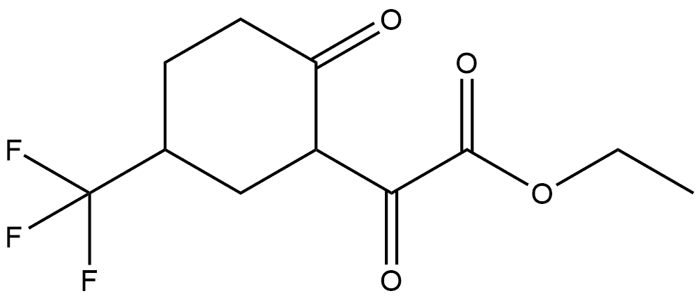 Ethyl α,2-dioxo-5-(trifluoromethyl)cyclohexaneacetate Structure