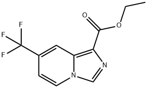 Ethyl 7-(trifluoromethyl)imidazo[1,5-A]pyridine-1-carboxylate 구조식 이미지