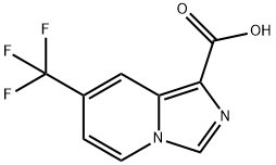 7-(Trifluoromethyl)imidazo[1,5-A]pyridine-1-carboxylic acid 구조식 이미지