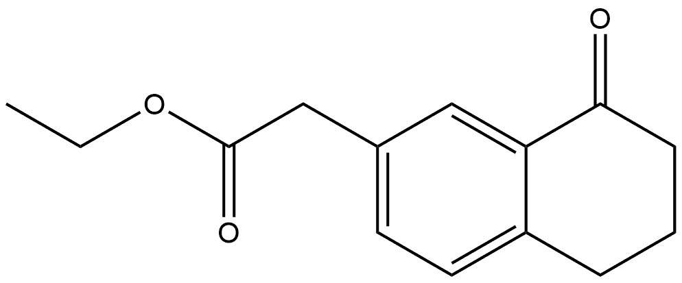 Ethyl 5,6,7,8-tetrahydro-8-oxo-2-naphthaleneacetate Structure