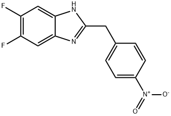 5,6-difluoro-2-[(4-nitrophenyl)methyl]-1H-1,3-benz
odiazole Structure