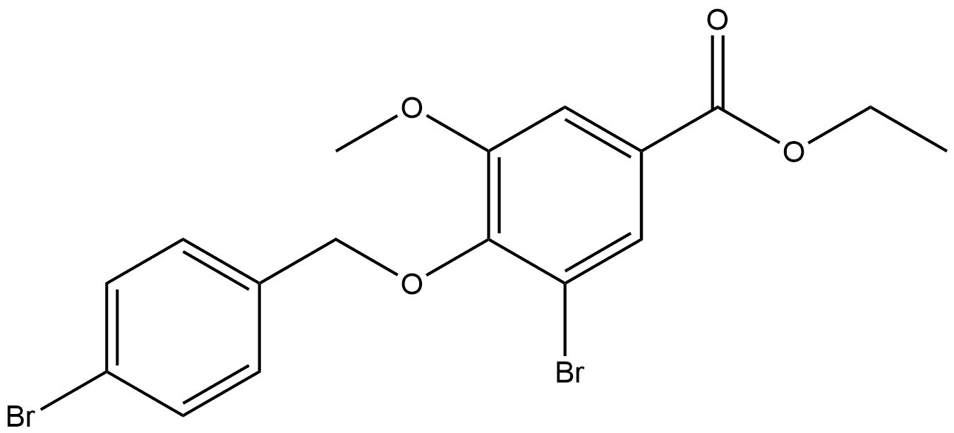 Ethyl 3-bromo-4-[(4-bromophenyl)methoxy]-5-methoxybenzoate Structure