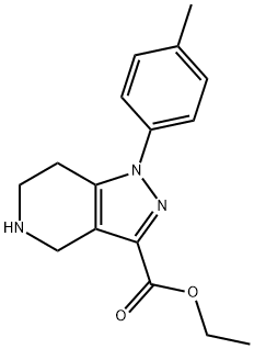 1H-Pyrazolo[4,3-c]pyridine-3-carboxylic acid, 4,5,6,7-tetrahydro-1-(4-methylphenyl)-, ethyl ester Structure