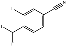 Benzonitrile, 4-(difluoromethyl)-3-fluoro- Structure