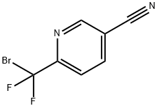 6-(Bromodifluoromethyl)pyridine-3-carbonitrile Structure