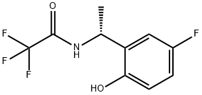 Acetamide, 2,2,2-trifluoro-N-[(1R)-1-(5-fluoro-2-hydroxyphenyl)ethyl]- Structure