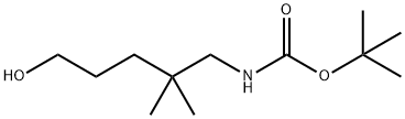 Tert-butyl N-(5-hydroxy-2,2-dimethylpentyl)carbamate Structure