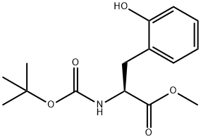 L-Phenylalanine, N-[(1,1-dimethylethoxy)carbonyl]-2-hydroxy-, methyl ester Structure