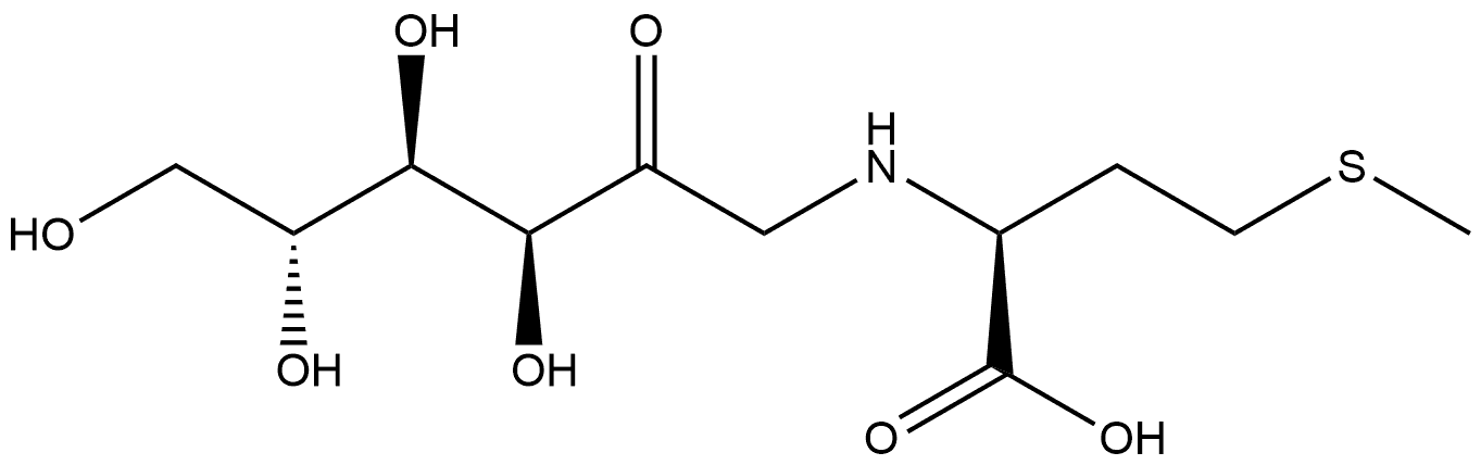 N-(1-Deoxy-D-fructos-1-yl)-L-methionine Structure