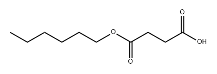 Butanedioic acid, 1-hexyl ester Structure