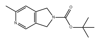 2H-Pyrrolo[3,4-c]pyridine-2-carboxylic acid, 1,3-dihydro-6-methyl-, 1,1-dimethylethyl ester Structure