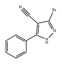 1H-Pyrazole-4-carbonitrile, 3-bromo-5-phenyl- Structure