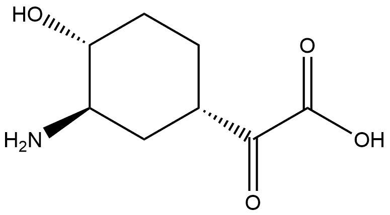 2-((1S,3R,4R)-3-amino-4-hydroxycyclohexyl)-2-oxoacetic acid Structure