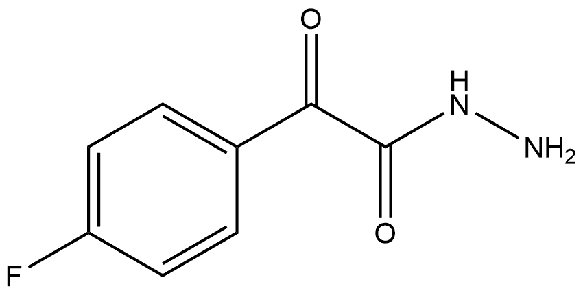 4-Fluoro-α-oxobenzeneacetic acid hydrazide Structure