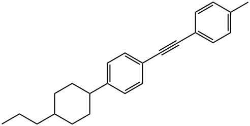 Benzene, 1-[(4-methylphenyl)ethynyl]-4-(4-propylcyclohexyl)- (9CI) Structure