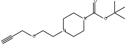 1-Piperazinecarboxylic acid, 4-[2-(2-propyn-1-yloxy)ethyl]-, 1,1-dimethylethyl ester Structure