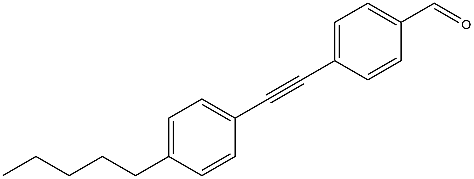 4-[2-(4-Pentylphenyl)ethynyl]benzaldehyde Structure