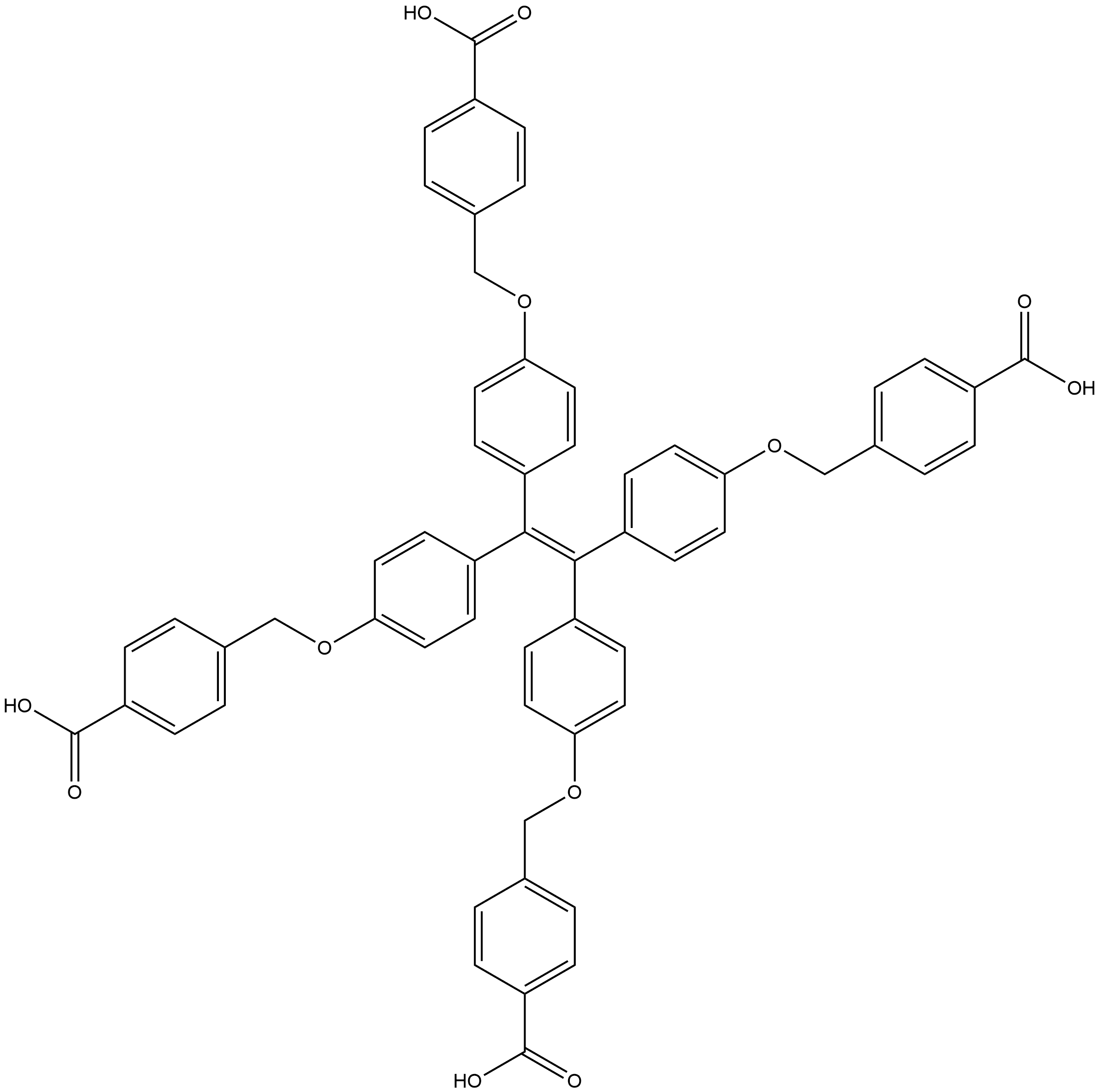 TPE-4(Ph-CH2O-Ph-COOH) Structure