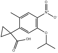 1-(5-isopropoxy-2-methyl-4-nitrophenyl)cyclopropanecarboxylic acid Structure