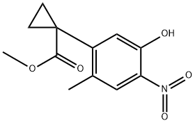 methyl 1-(5-hydroxy-2-methyl-4-nitrophenyl)cyclopropanecarboxylate Structure