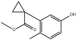 methyl 1-(5-hydroxy-2-methylphenyl)cyclopropanecarboxylate Structure