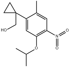 (1-(5-isopropoxy-2-methyl-4-nitrophenyl)cyclopropyl)methanol Structure