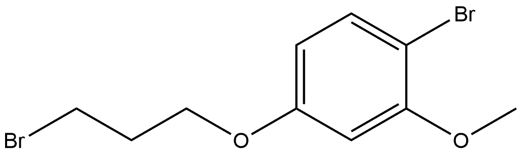 1-Bromo-4-(3-bromopropoxy)-2-methoxybenzene Structure