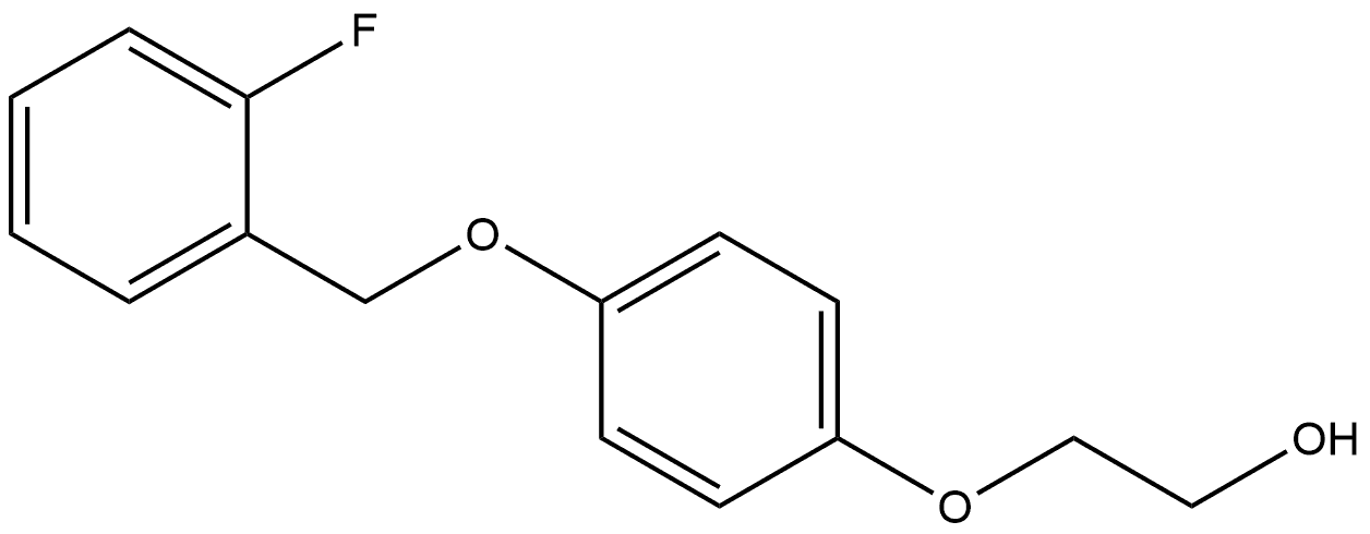 2-[4-[(2-Fluorophenyl)methoxy]phenoxy]ethanol Structure