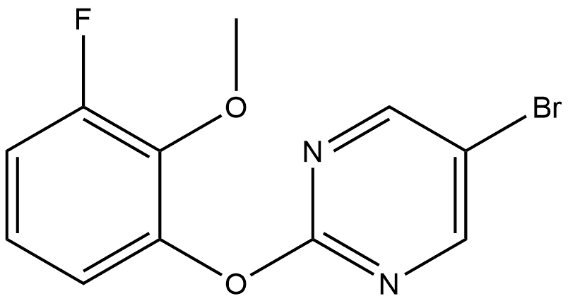 5-Bromo-2-(3-fluoro-2-methoxyphenoxy)pyrimidine Structure