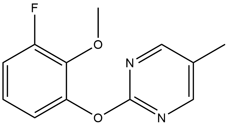 2-(3-Fluoro-2-methoxyphenoxy)-5-methylpyrimidine Structure