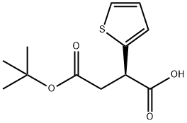 (R)-4-(tert-Butoxy)-4-oxo-2-(thiophen-2-yl)butanoic acid Structure