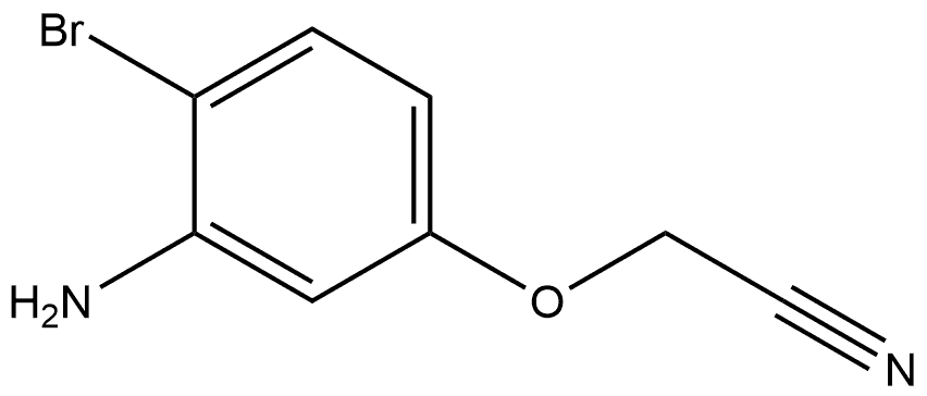 2-(3-amino-4-bromophenoxy)acetonitrile Structure