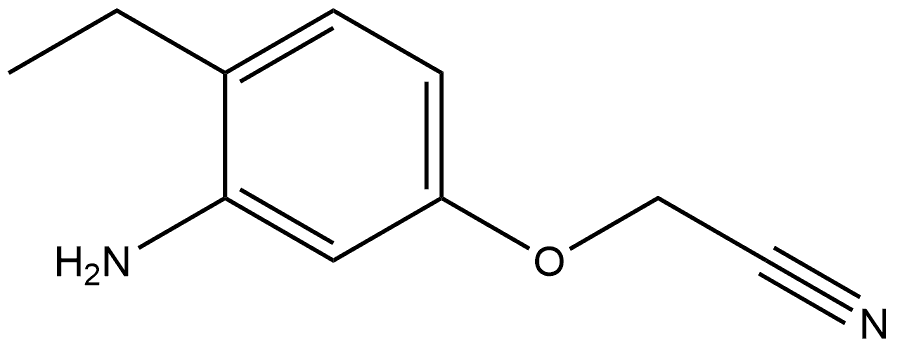 2-(3-amino-4-ethylphenoxy)acetonitrile Structure