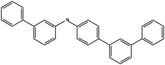 [1,1':3',1''-Terphenyl]-4-amine, N-[1,1'-biphenyl]-3-yl- Structure