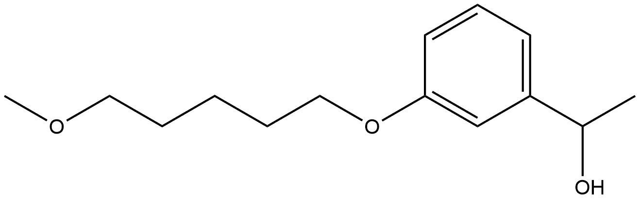 3-[(5-Methoxypentyl)oxy]-α-methylbenzenemethanol Structure