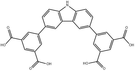 1,3-Benzenedicarboxylic acid, 5,5'-(9H-carbazole-3,6-diyl)bis- Structure