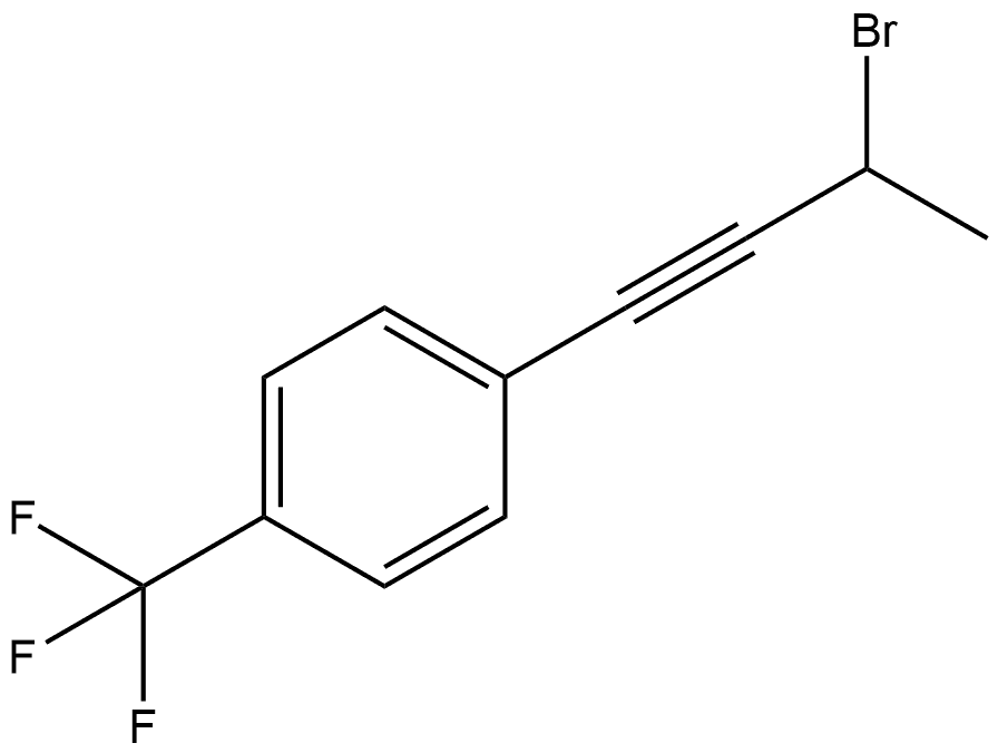 1-(3-Bromo-1-butyn-1-yl)-4-(trifluoromethyl)benzene Structure