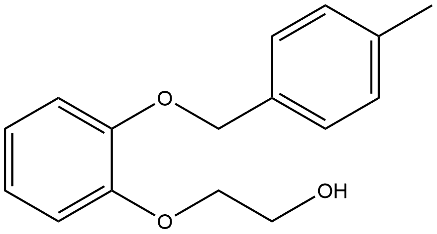 2-[2-[(4-Methylphenyl)methoxy]phenoxy]ethanol Structure