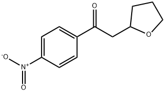 Ethanone, 1-(4-nitrophenyl)-2-(tetrahydro-2-furanyl)- Structure