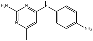 2,4-Pyrimidinediamine, N4-(4-aminophenyl)-6-methyl- 구조식 이미지