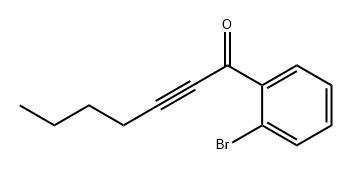 2-Heptyn-1-one, 1-(2-bromophenyl)- Structure