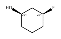 Cyclohexanol, 3-fluoro-, (1R,3S)-rel- Structure